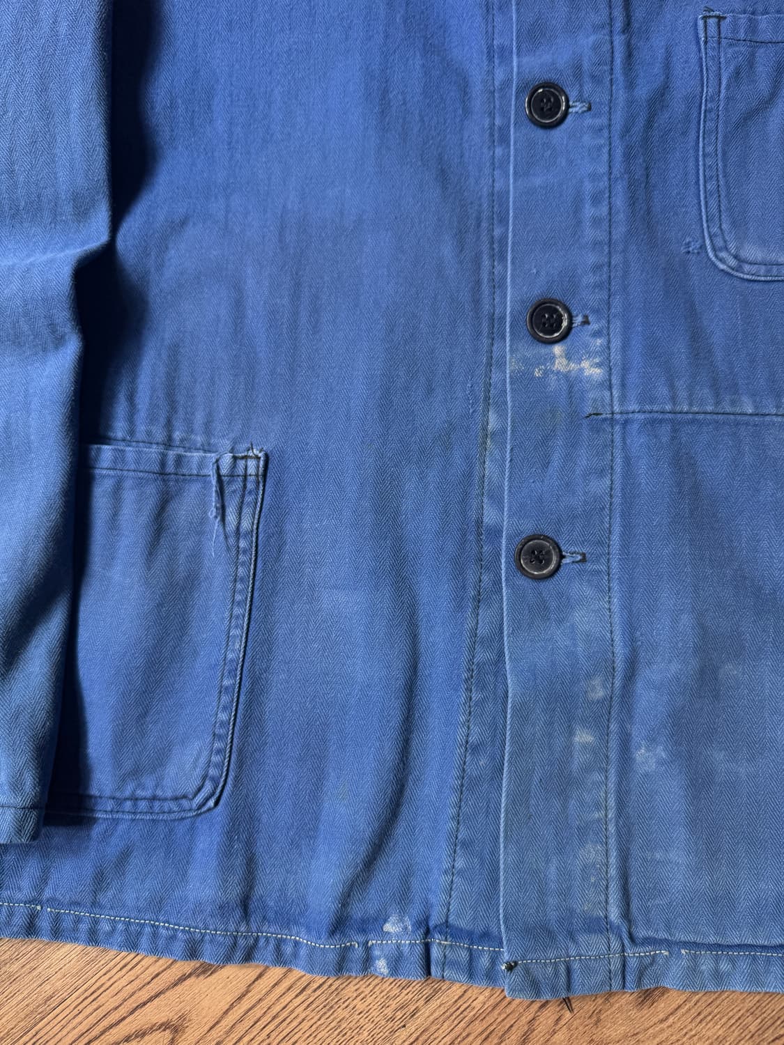 [L]빈티지 페이딩 HBT 프렌치 워크자켓 상품이미지4