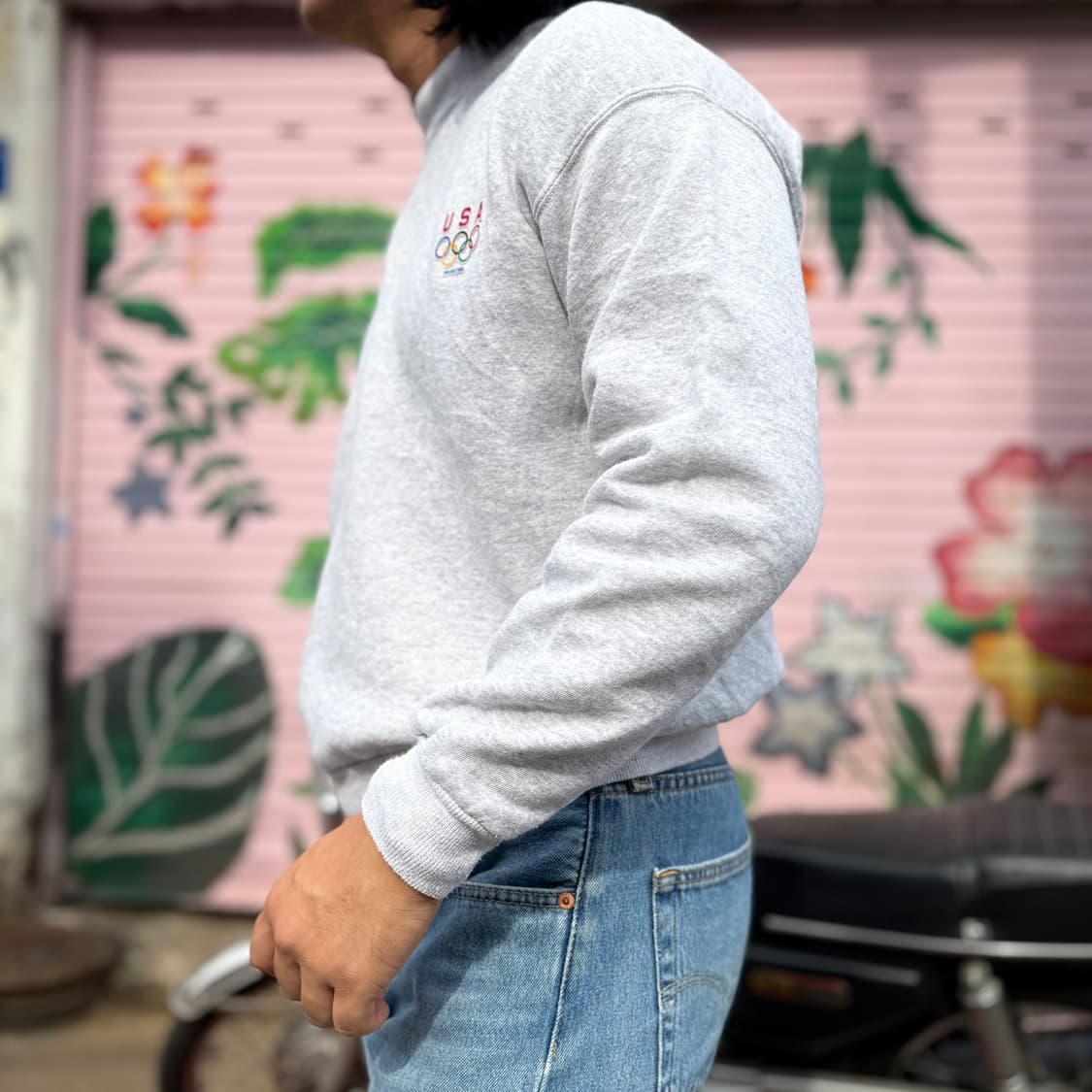 90‘s Hanes U.S.A 올림픽 심볼 스웻셔츠 L 상품이미지8
