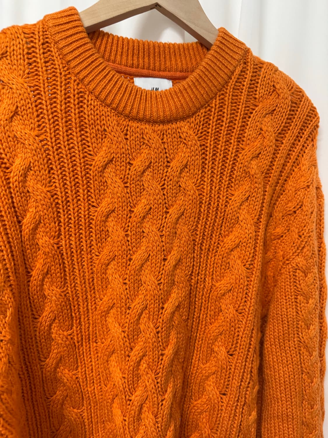 H&M 오렌지 니트스웨터 상품이미지6