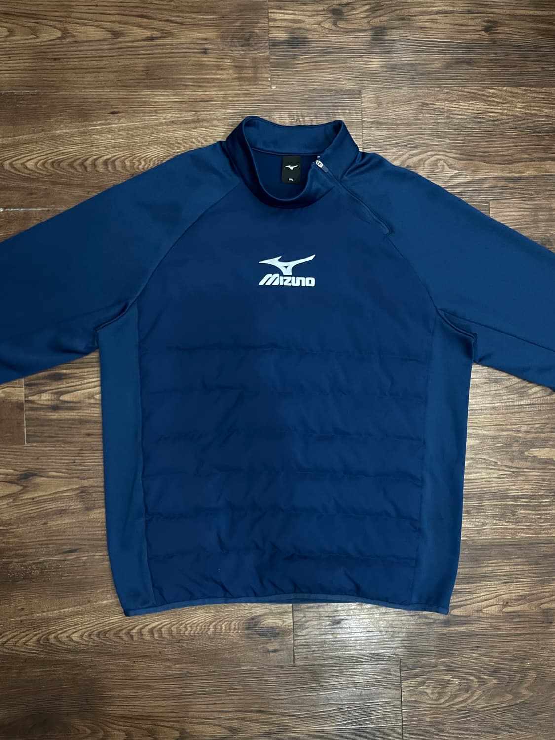 미즈노 MIZUNO 하이넥 패딩 웜업 네이비  상품이미지3