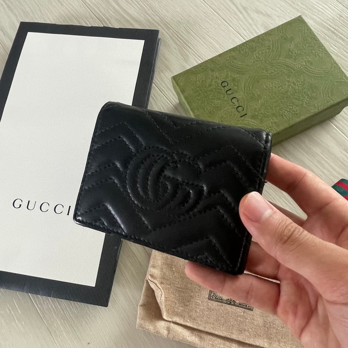 [풀박스] 구찌 GG 마몽 마틀라세 반지갑 중지갑 팔아요 상품이미지3