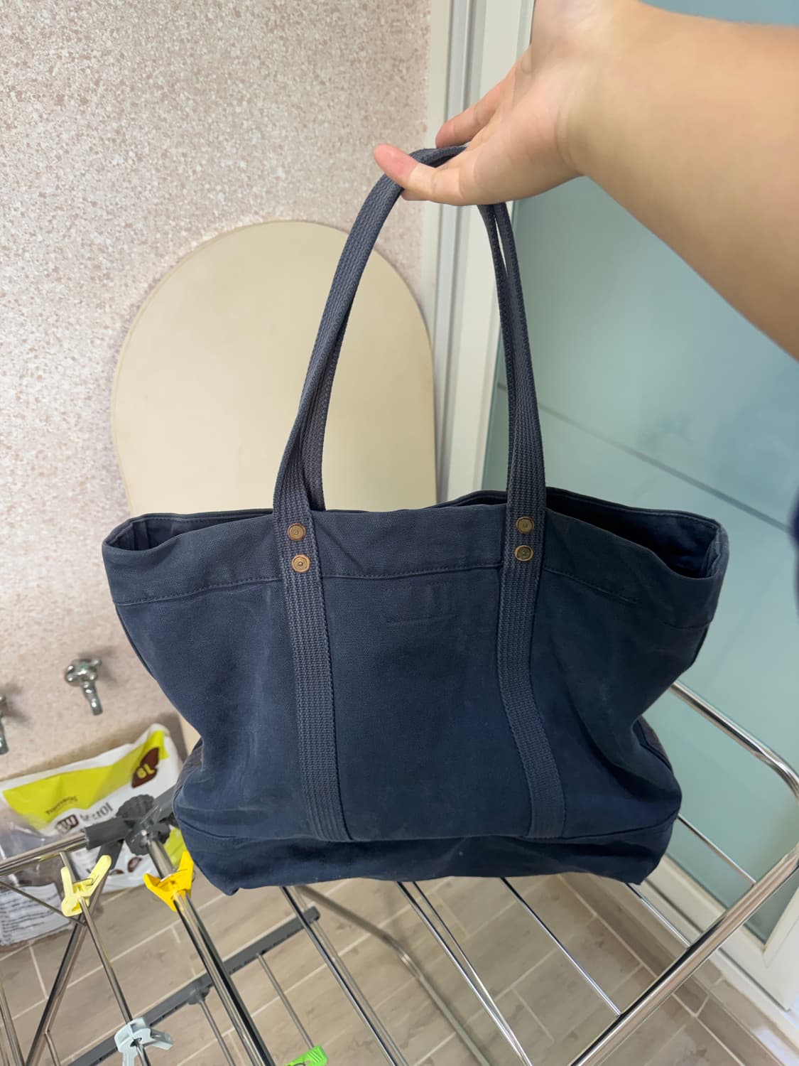 폴로랄프로렌 빅포니 캔버스 토트백 (네이비) 상품이미지2