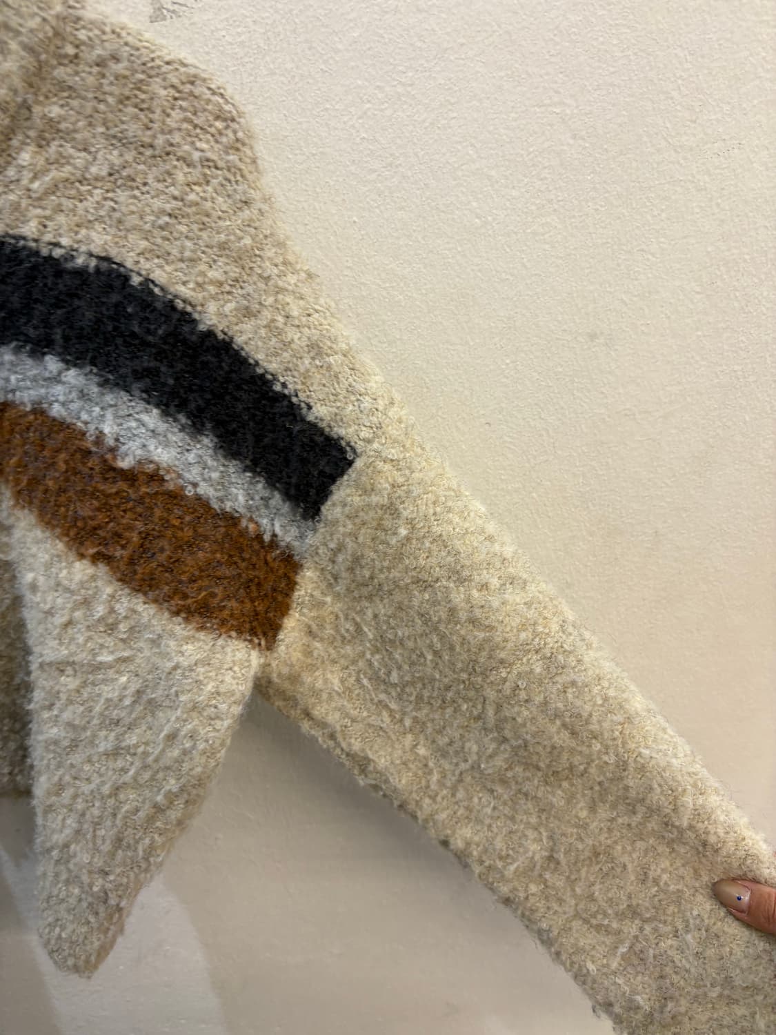 Wooldreamers line boucle cardigan 상품이미지3