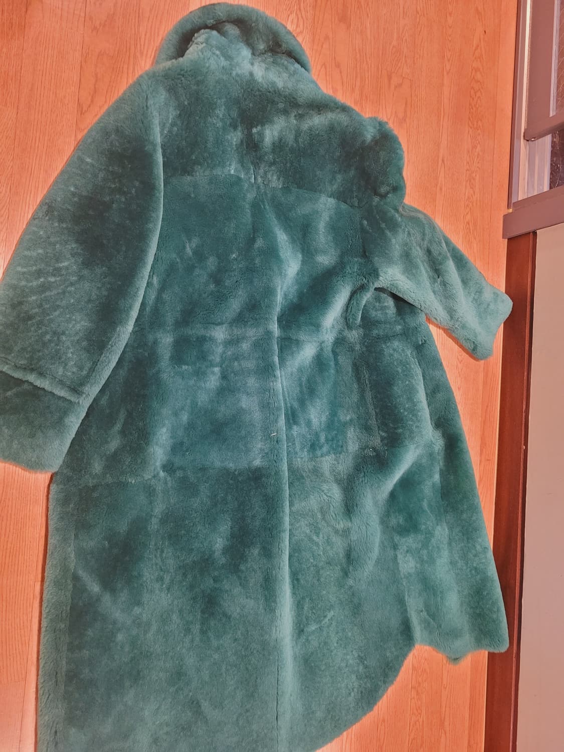 로보 롱 천연무스탕 44~날씬66 상품이미지6