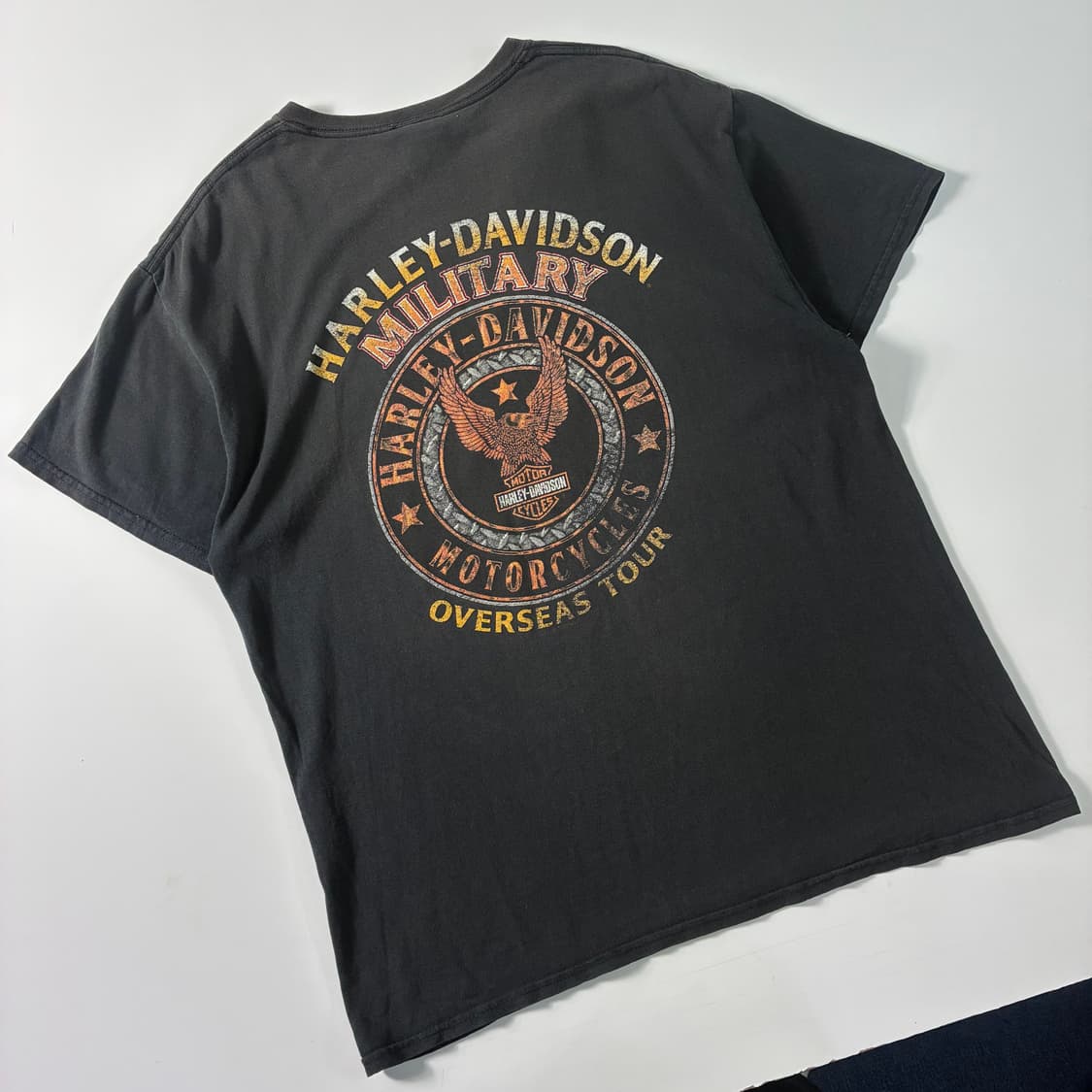 Harley davidson   할리데이비슨 밀리터리 모터사이클 반팔티 상품이미지4