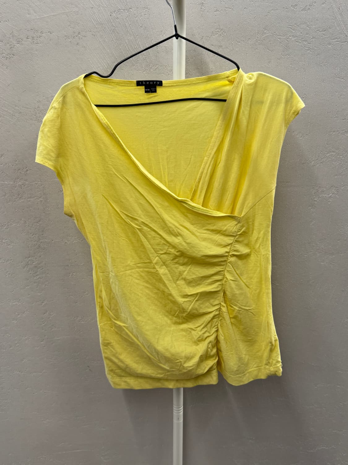 띠어리 옐로우 랩 스타일 반팔 티셔츠 M 상품이미지2