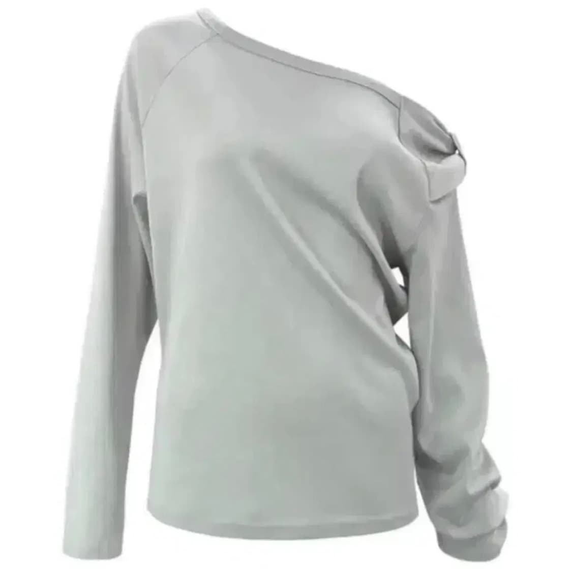 체메씨 BOW ONE-SHOULDER LONG SLEEVE 상품이미지1