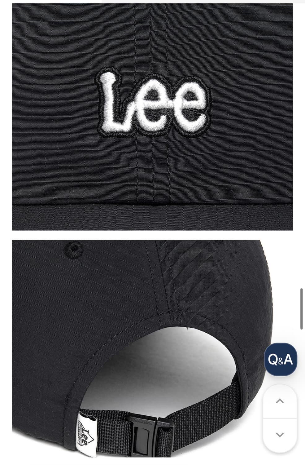 Lee 나일론 볼캡 블랙 상품이미지3