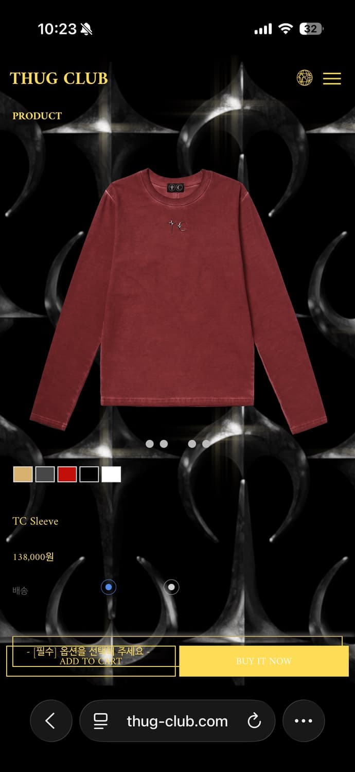 떠그클럽 Thug Club Sleeve 상품이미지2