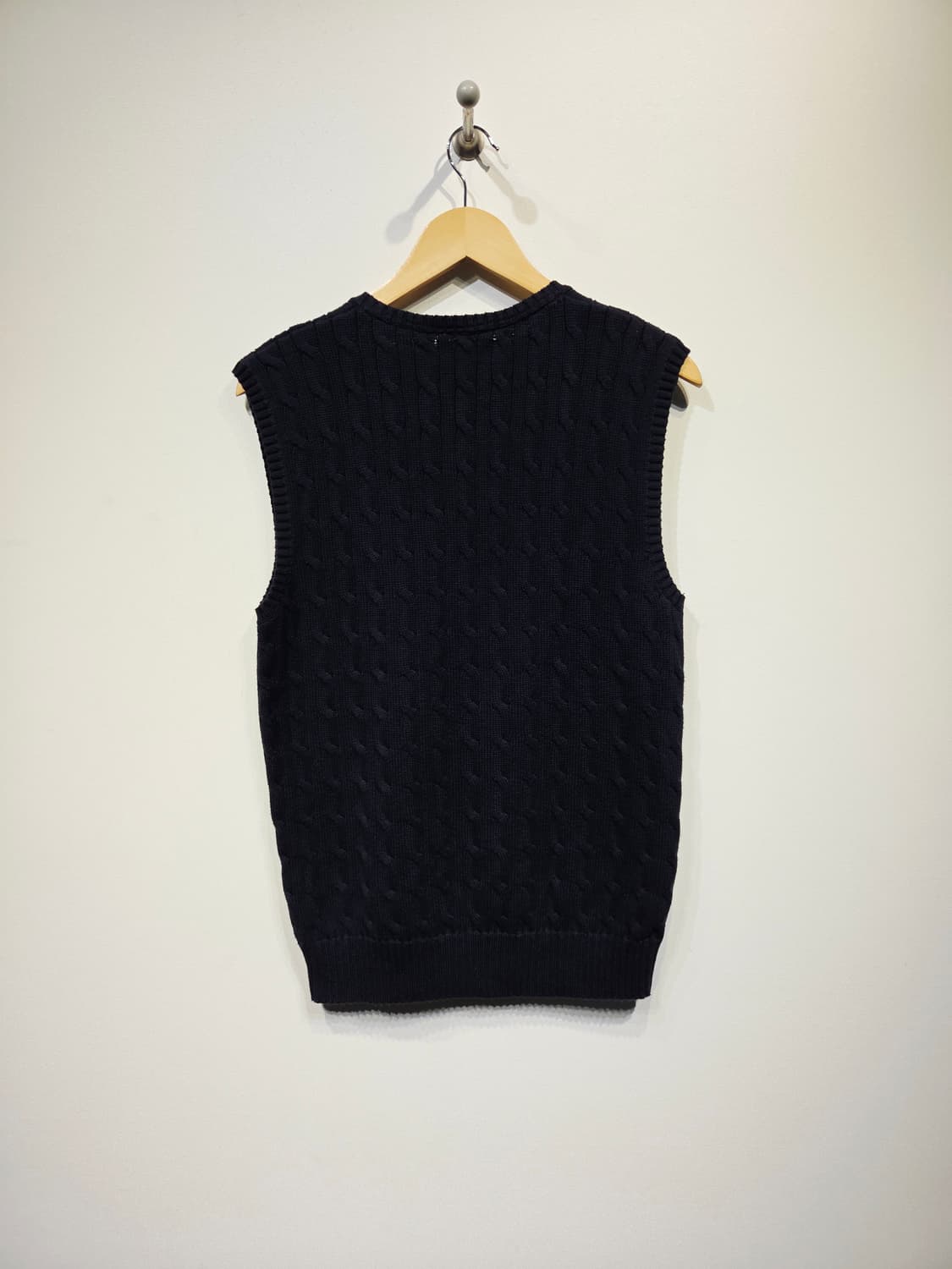 폴로 랄프 로렌 네이비 케이블 브이넥 니트 조끼 상품이미지5