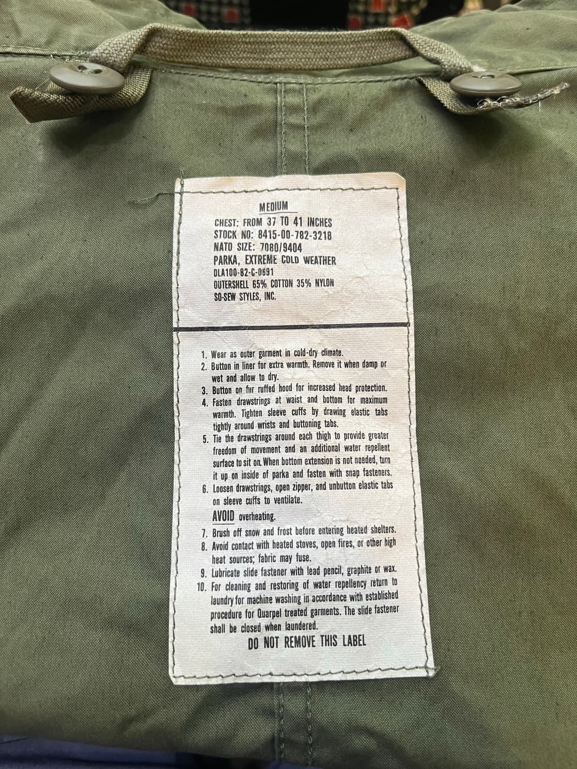 m-65 피쉬테일 3세대 파카 상품이미지3