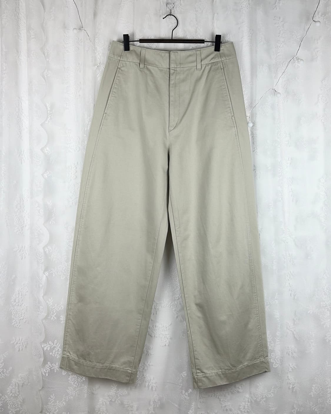 LEMAIRE x UNICLO U wide-fit curved pants 상품이미지1