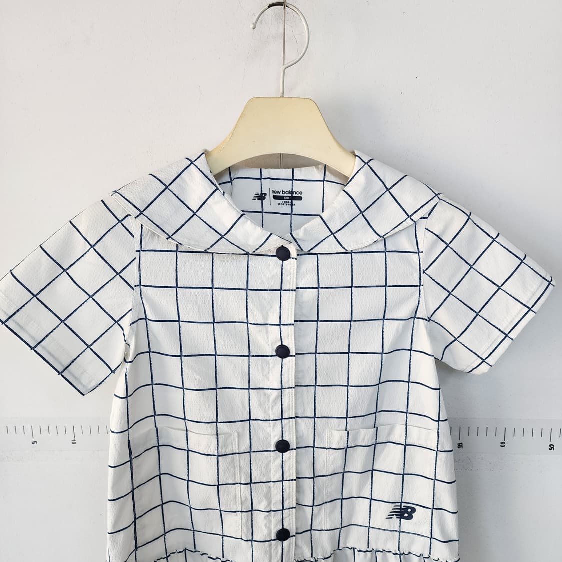 뉴발란스 아동 체크 반팔 원피스 상품이미지2