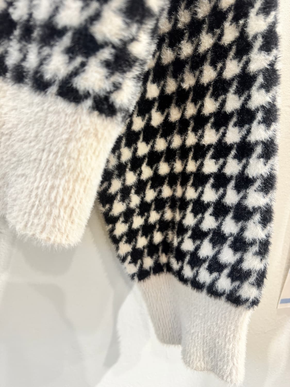 vintage 진주버튼 포인트 체크가디건 상품이미지4