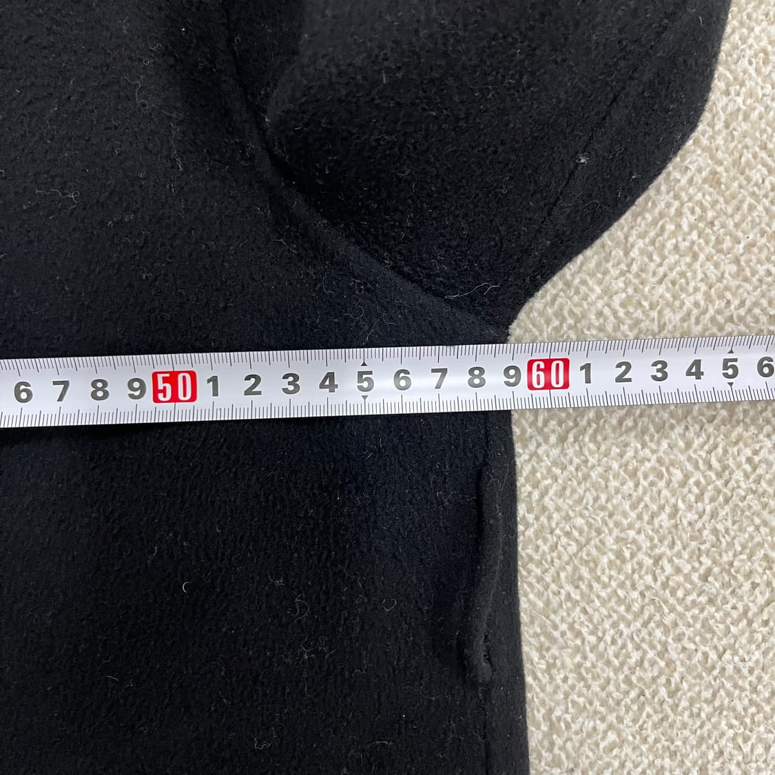 38 캐시미어 울 블랙 롱코트 0127M2 상품이미지8