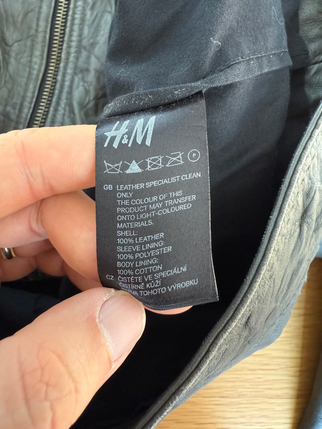 H&M 레더 자켓 상품이미지9