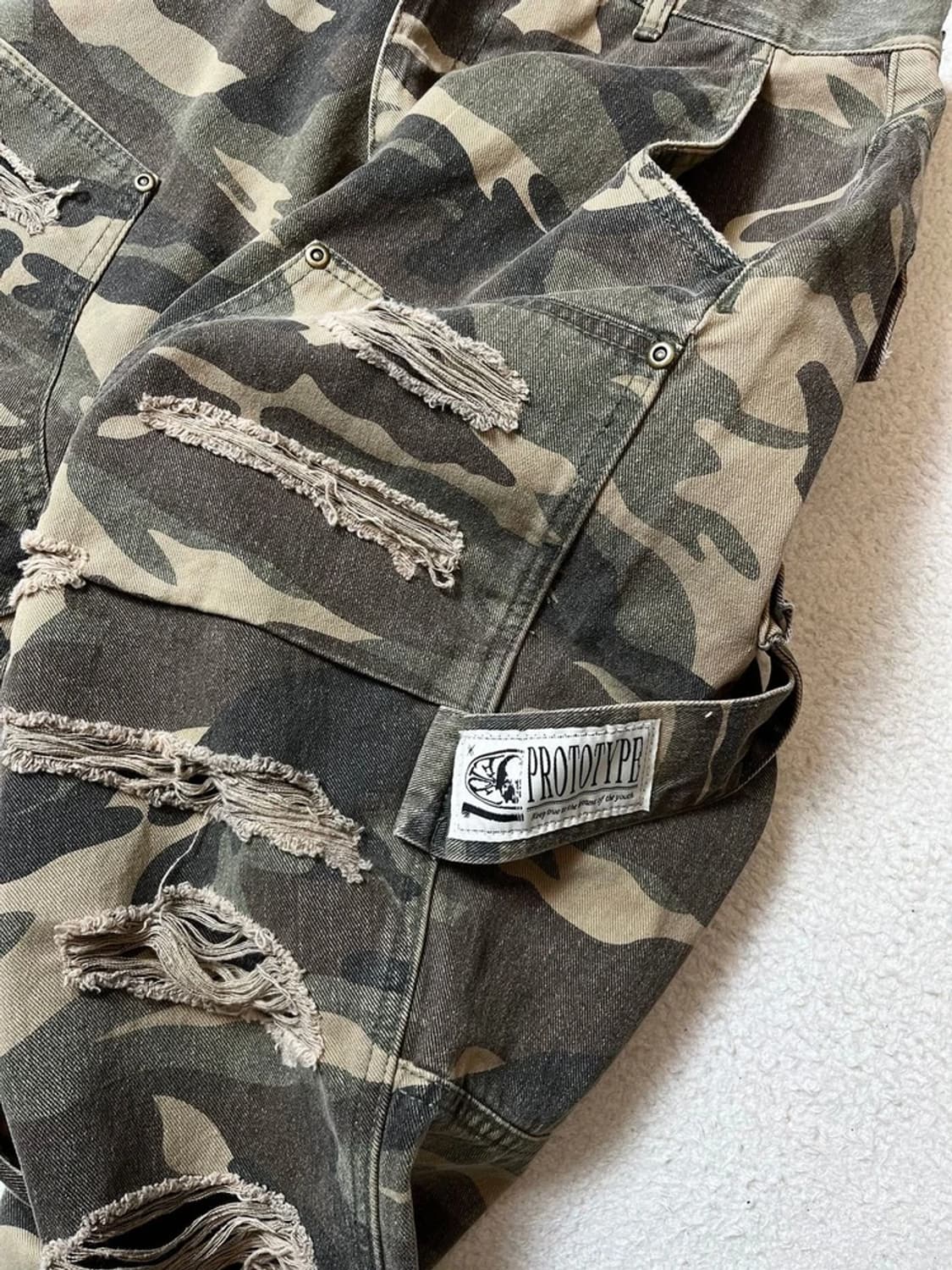 이티씨이 ETCE 24FW 더블니 디스트로이드 팬츠 PN7113 상품이미지7