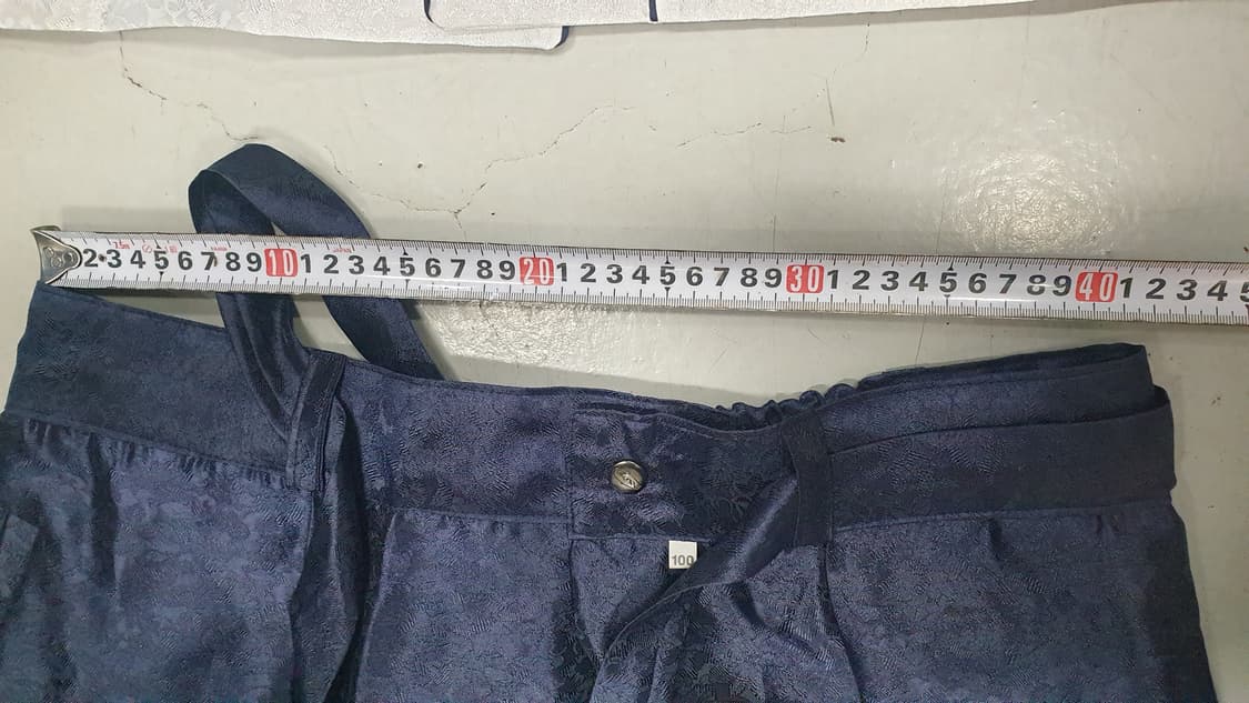 남성 한복 세트 100호 (화이트/네이비) 상품이미지6