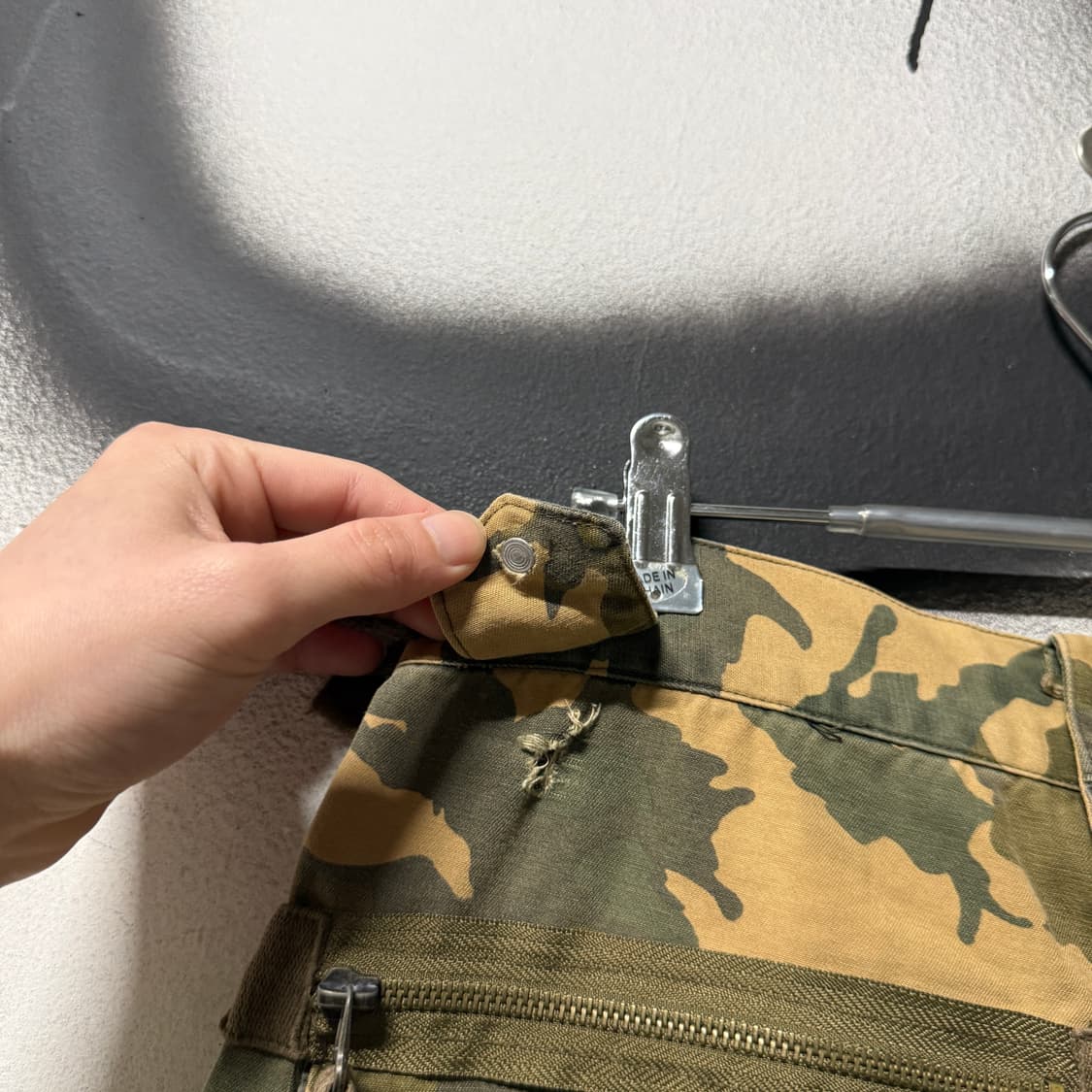 VTG 빈티지 멀티 디테일 카모 와이드 카고 쇼츠 팬츠 상품이미지7