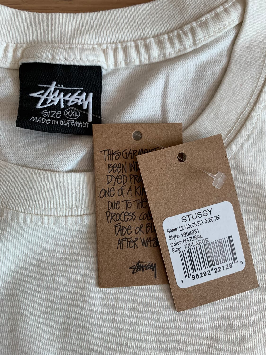 [XXL] stussy 스투시 르 바이올론 피그먼트 다이드 반팔 티셔츠 상품이미지3