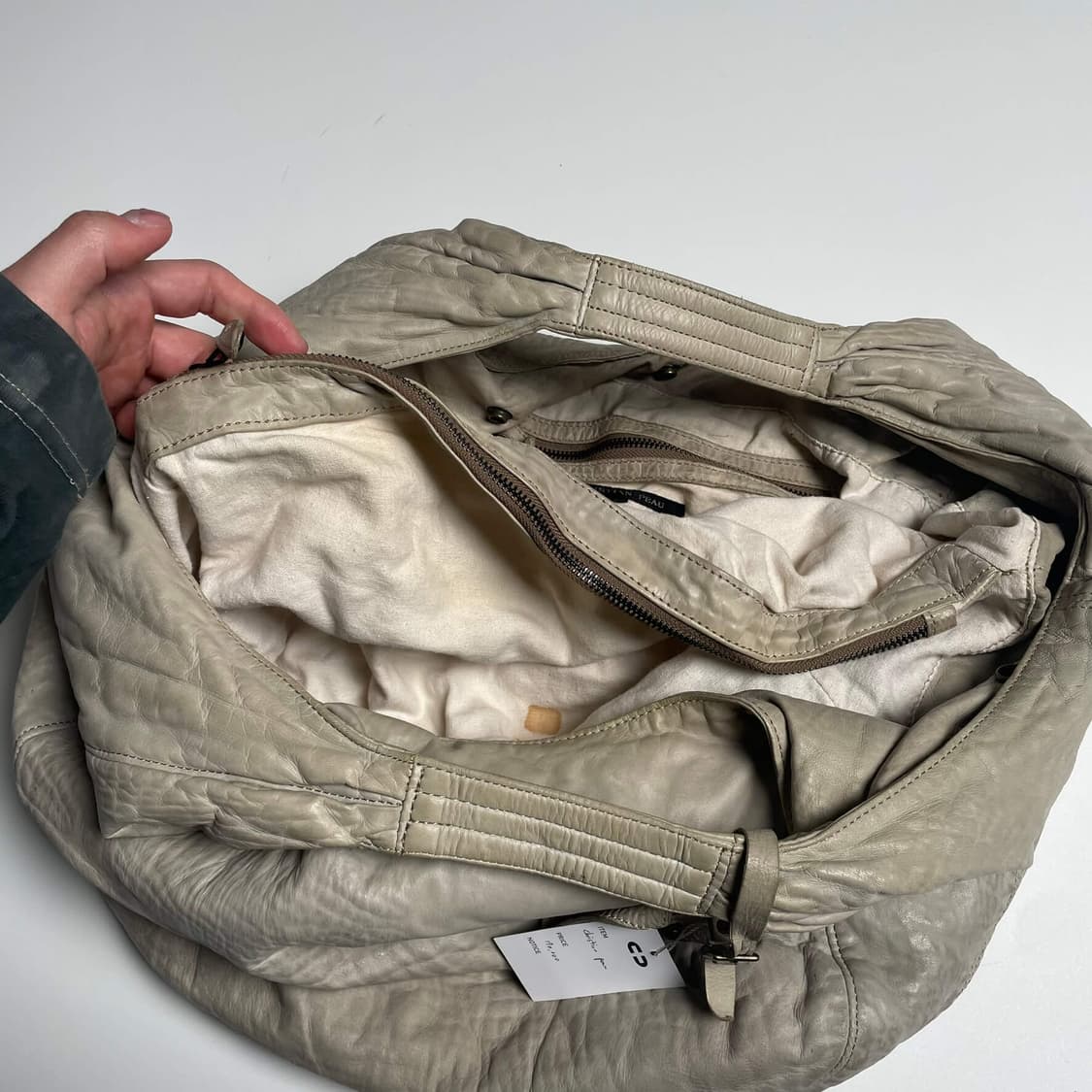 Christian peau 램가죽 크로와상 백 상품이미지9