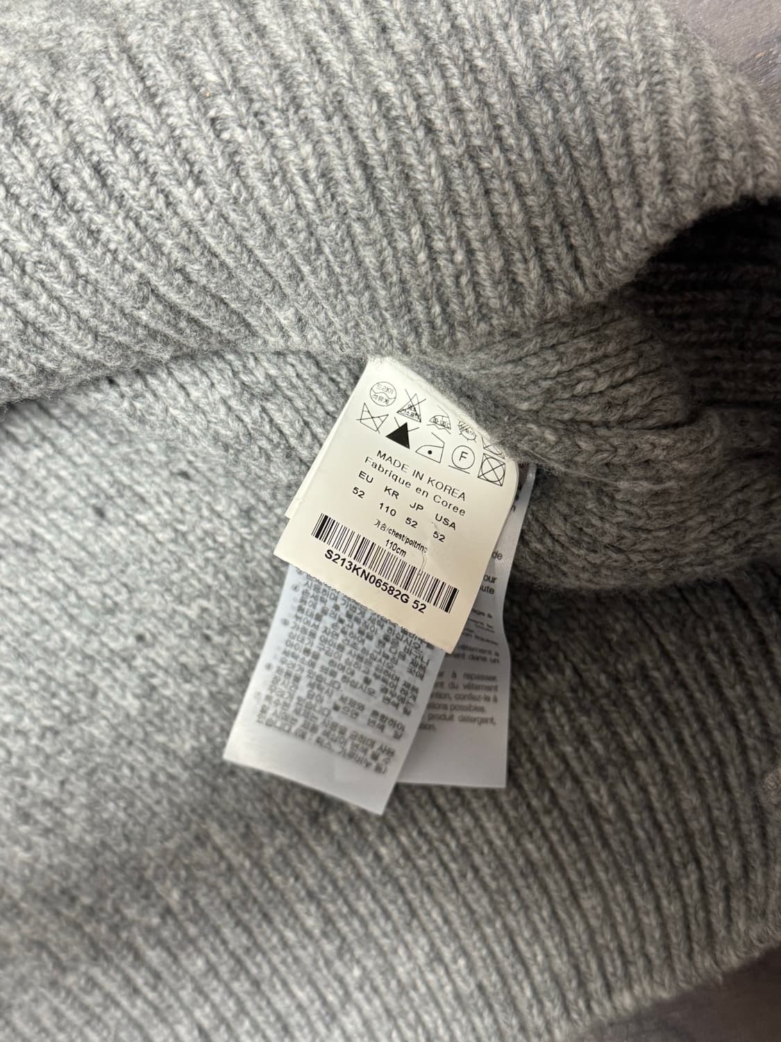 솔리드옴므 그레이 니트 상품이미지5