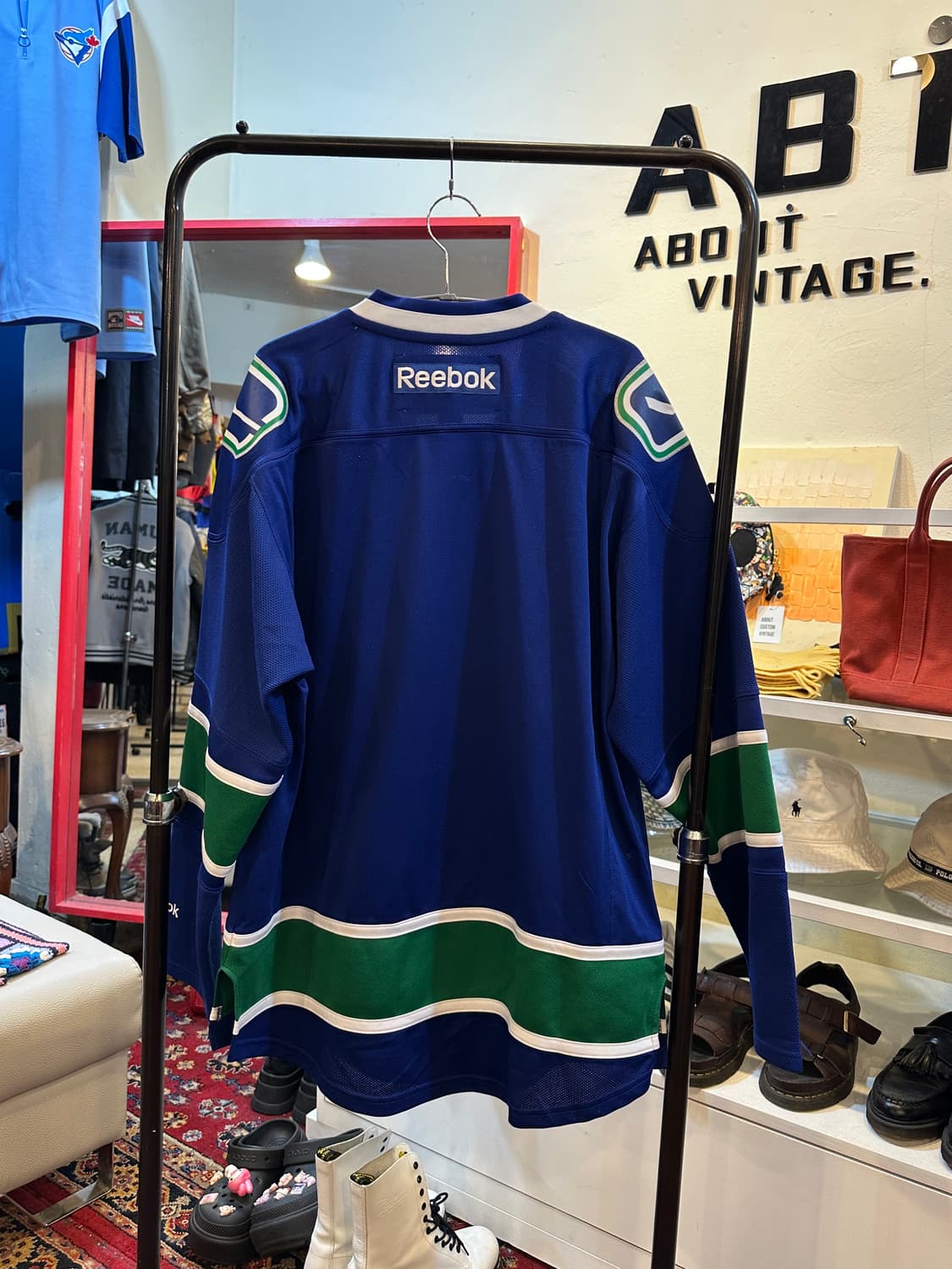 리복 NHL 벤쿠버 캐넉스 아이스하키 홈 저지 L 상품이미지7