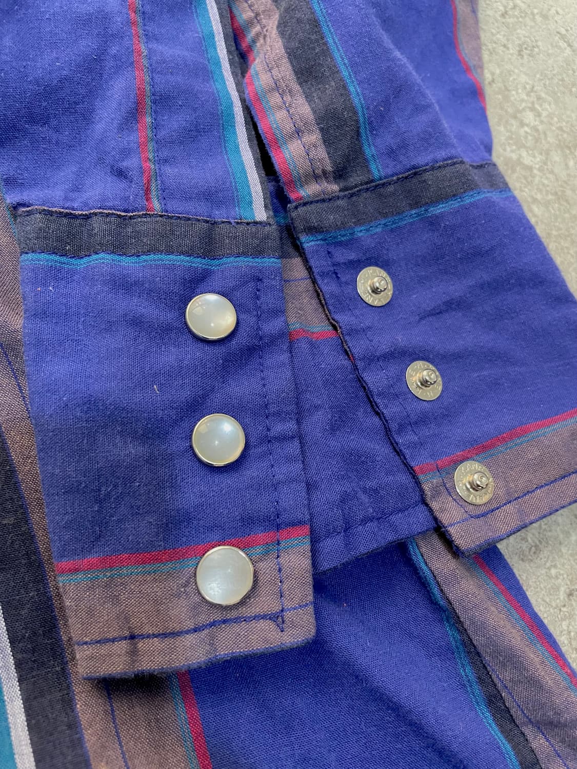 70‘s ely plains Blue Stripe 웨스턴셔츠 상품이미지4