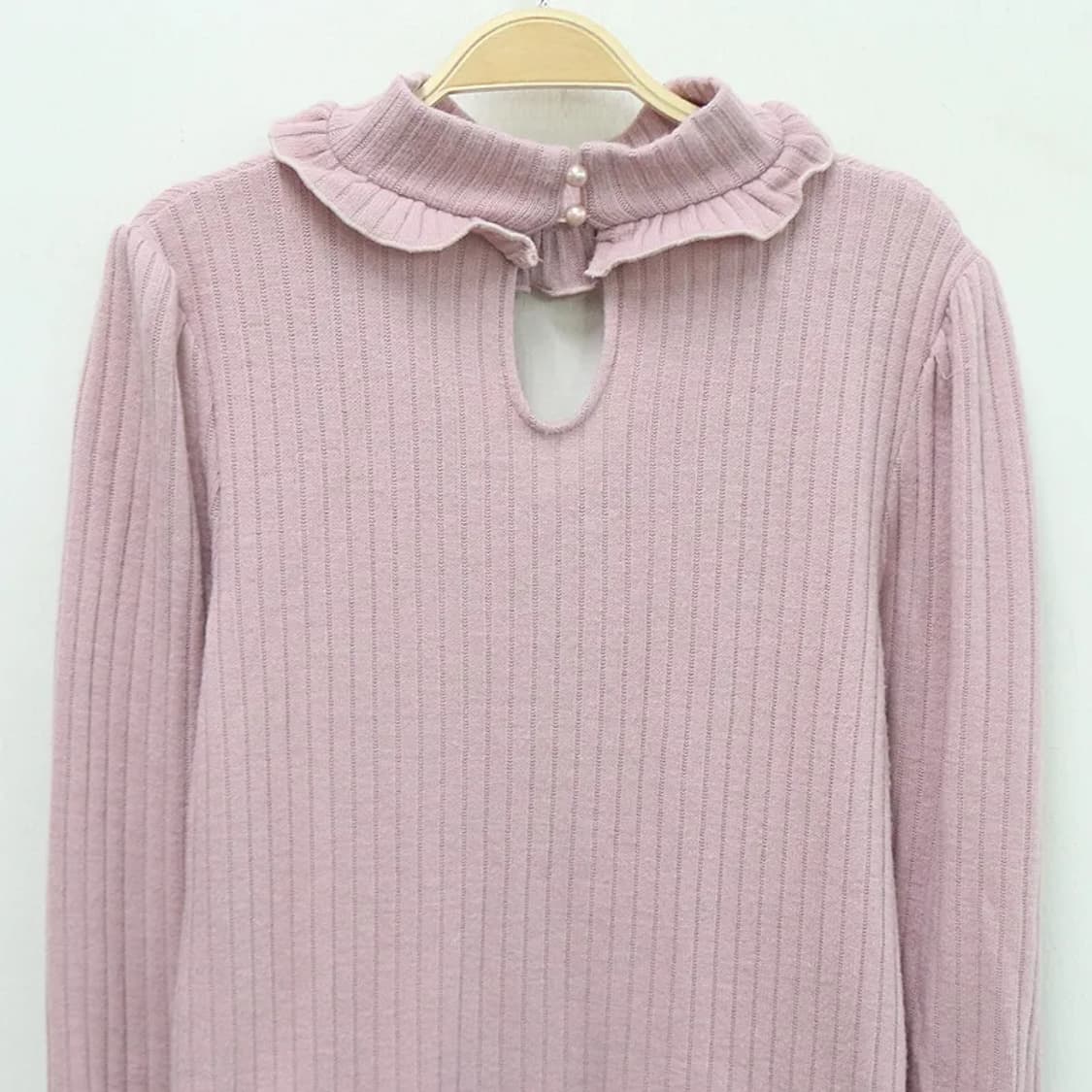 ANK ROUGE 딸기우유 발레코어 니트 블라우스 60547 상품이미지7