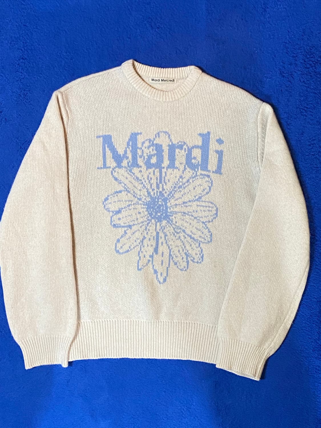 Mardi Mercredi 마르디 메크르디 데이지 캐시미어 니트 아이보리 상품이미지1