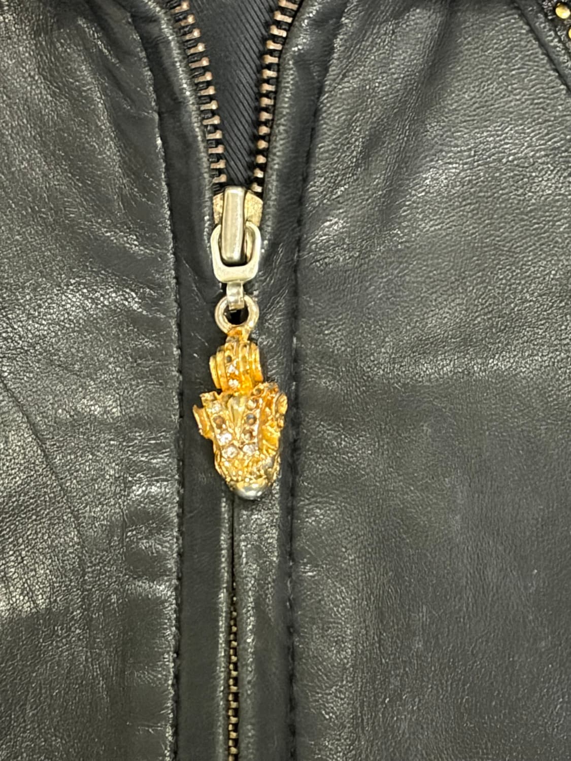 GAFFY stud phython leather jacket 상품이미지9