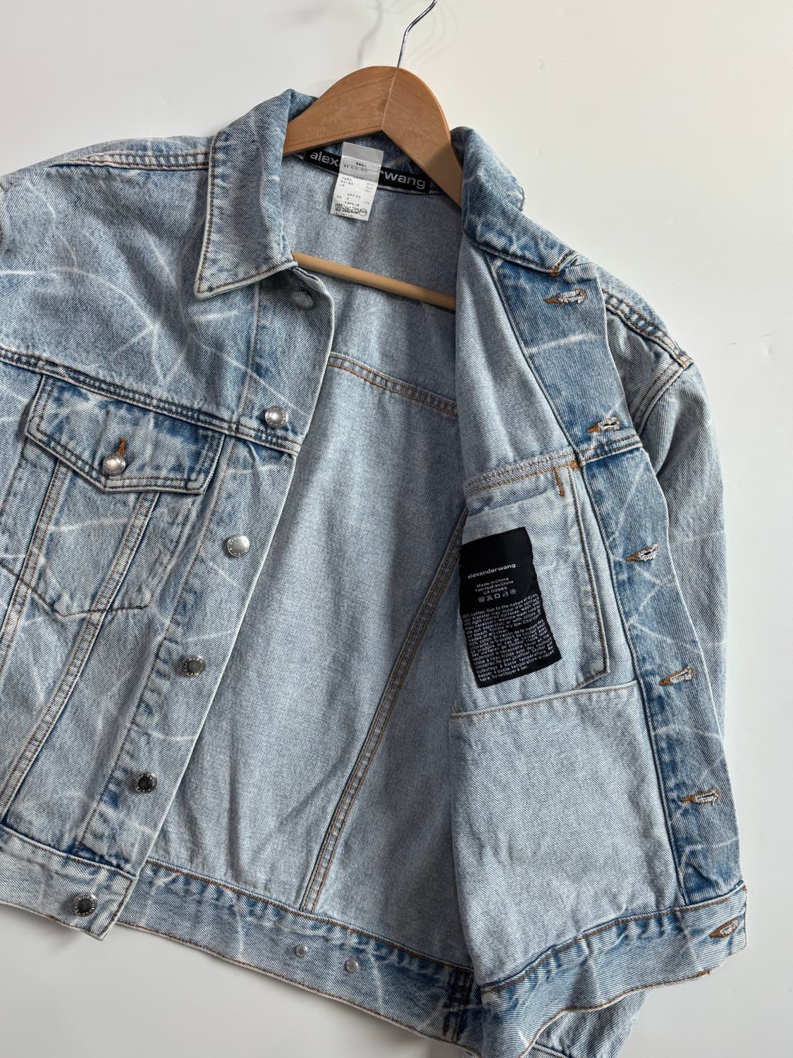 Alexander Wang 알렉산더왕 오버사이즈드 보이 데님 트러커 자켓 상품이미지1