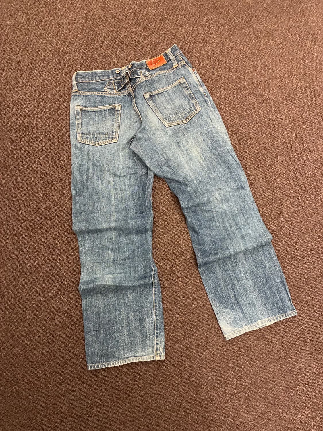 4)Japanese vintage 벨트 디테일 데님팬츠 상품이미지9