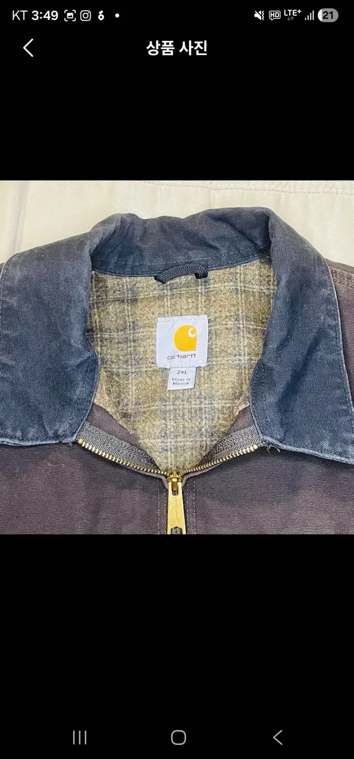 칼하트 J97 디트로이트 자켓 다크 브라운(dkb) 상품이미지4