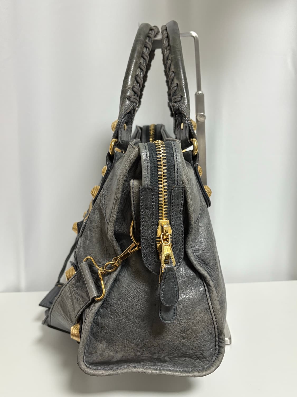 발렌시아가 자이언트 모터 시티백 그레이 상품이미지8