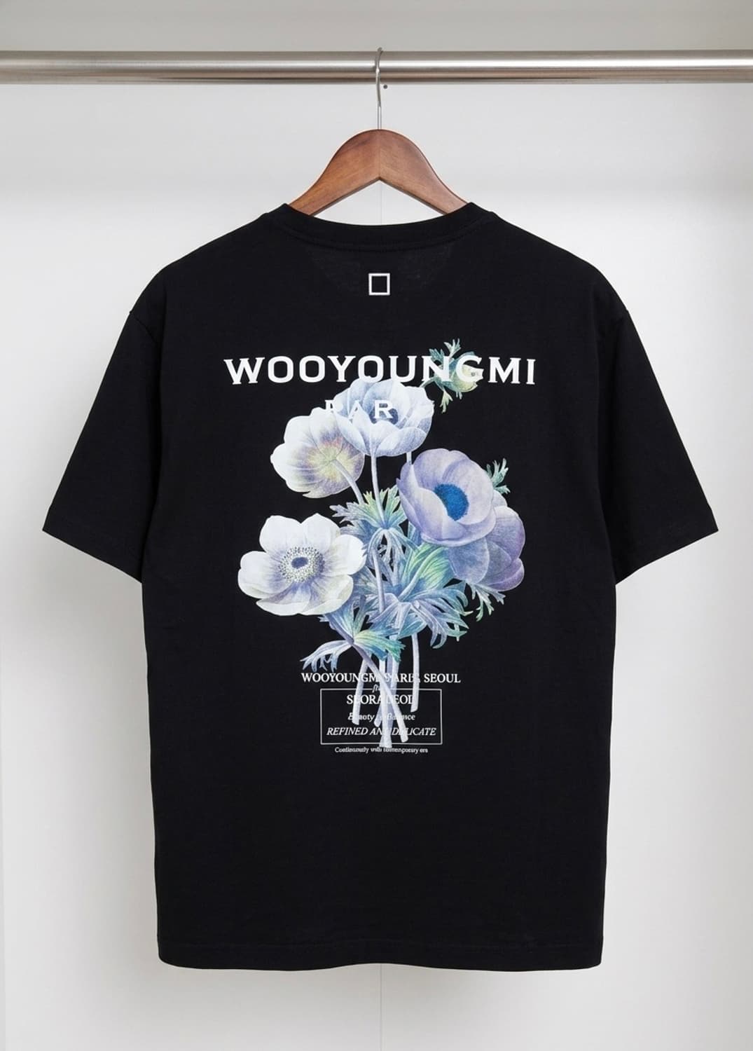 [발색/23년식] 우영미 백로고 플라워 반팔 상품이미지2