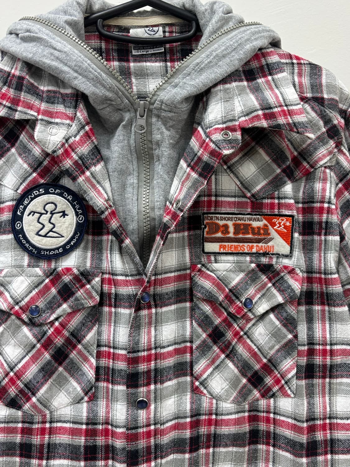 빈티지 y2k 레이어드 셔츠 후드집업 상품이미지7