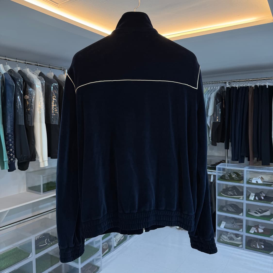 [리오브] 셀린느 트리오페 벨루어 트랙 벨벳 집업 상품이미지2