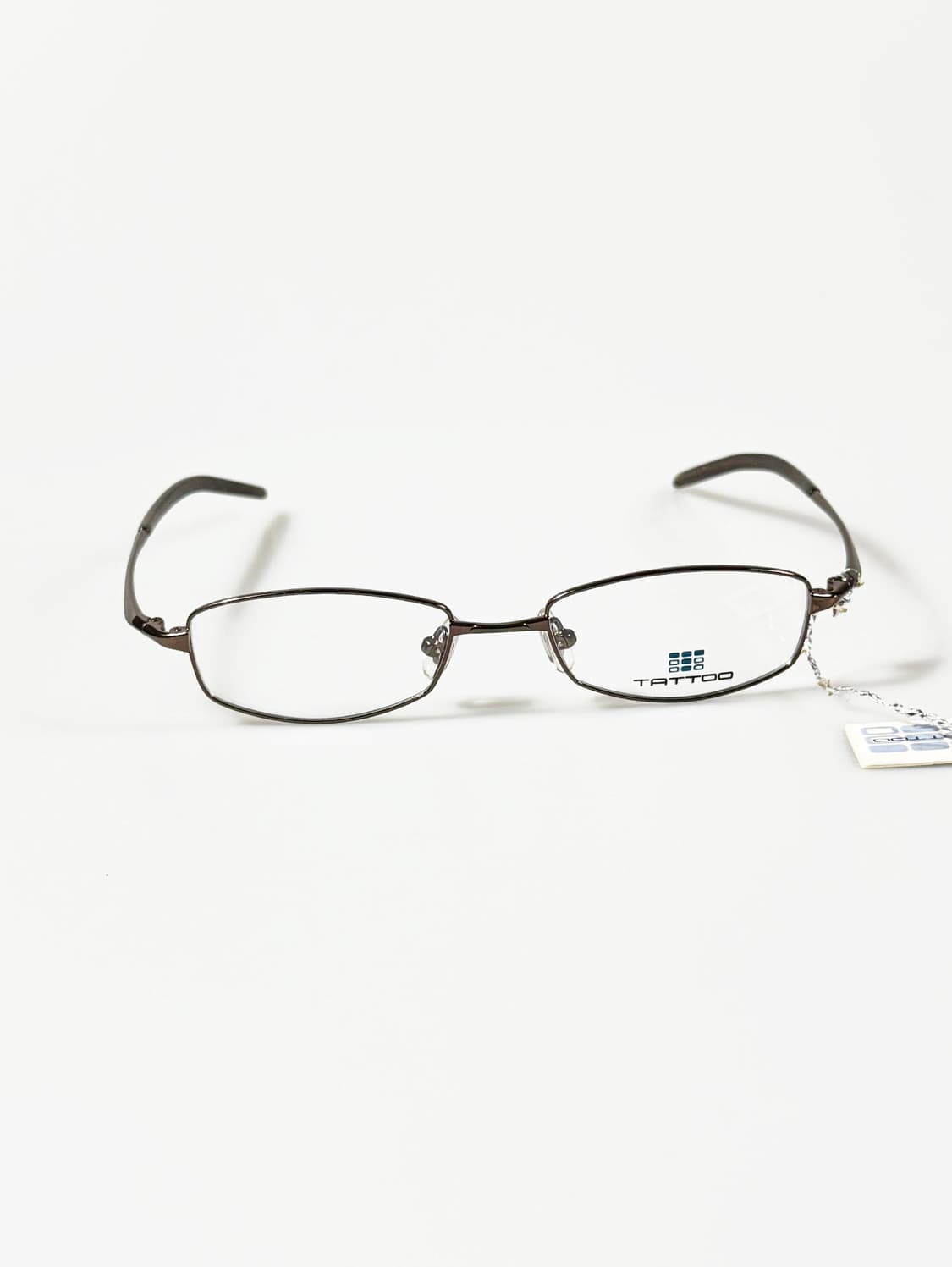 TATTOO 슬림 오벌 브라운 메탈 빈티지 안경 상품이미지1
