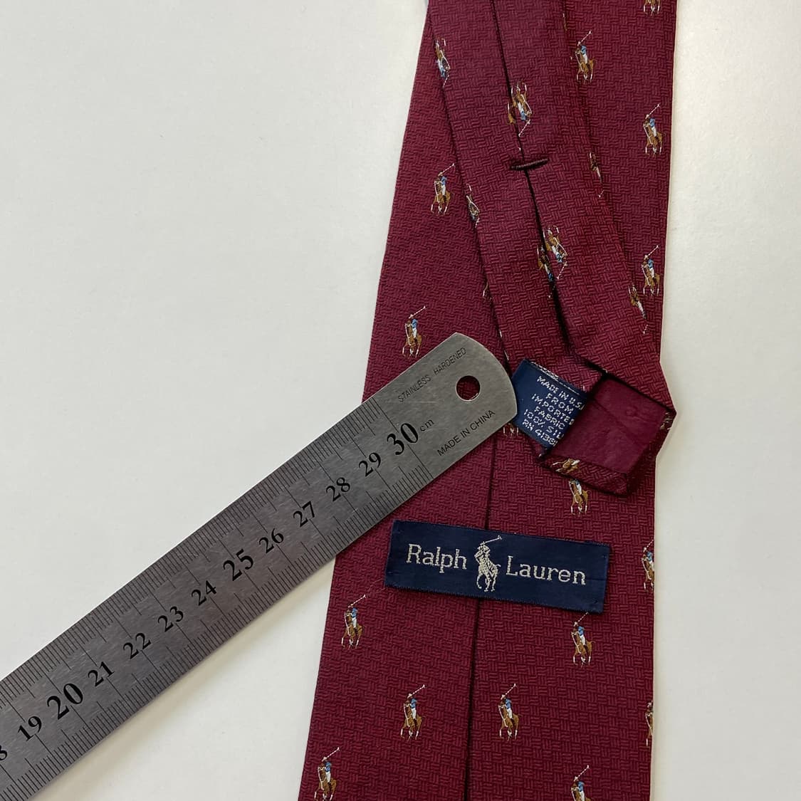 폴로 랄프로렌(POLO) 모노그램 명품 정품 넥타이 상품이미지6
