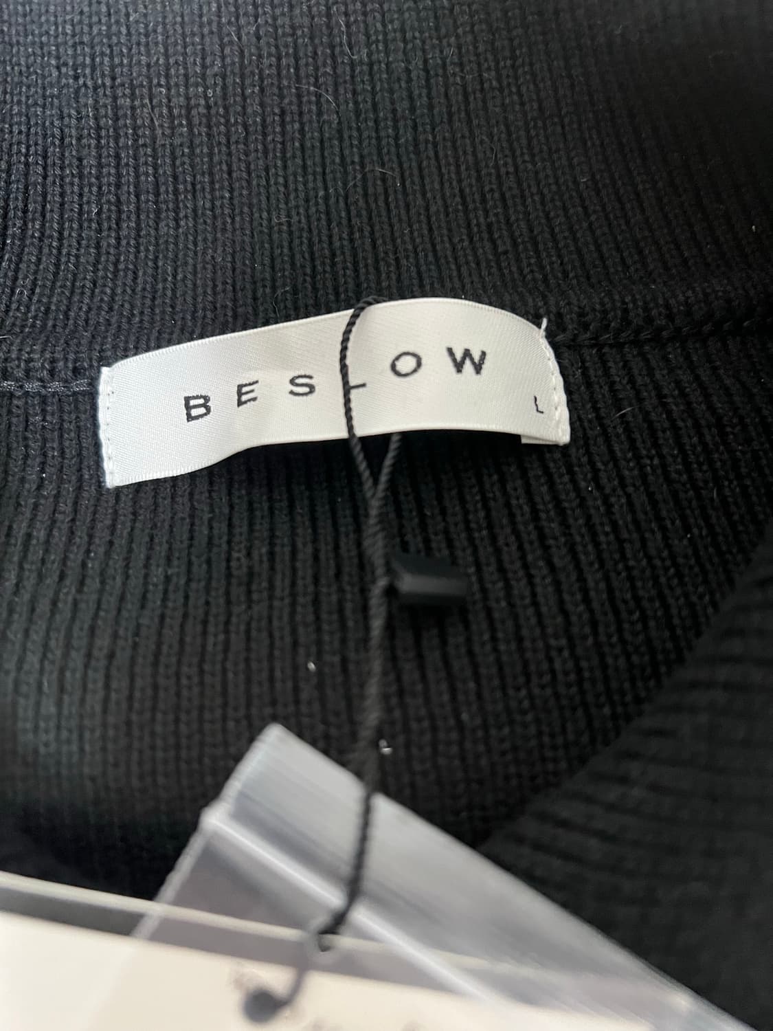 비슬로우 오버사이즈드 니티드 자켓 블랙 L사이즈 새제품 상품이미지4