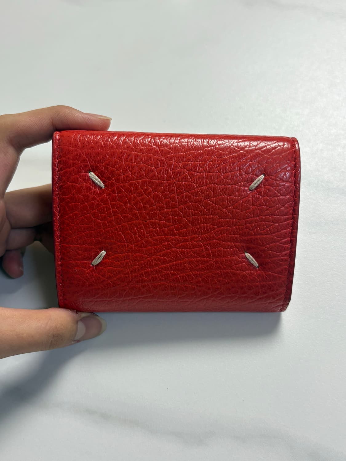 메종마르지엘라 반지갑 레드 유일매물 상품이미지1