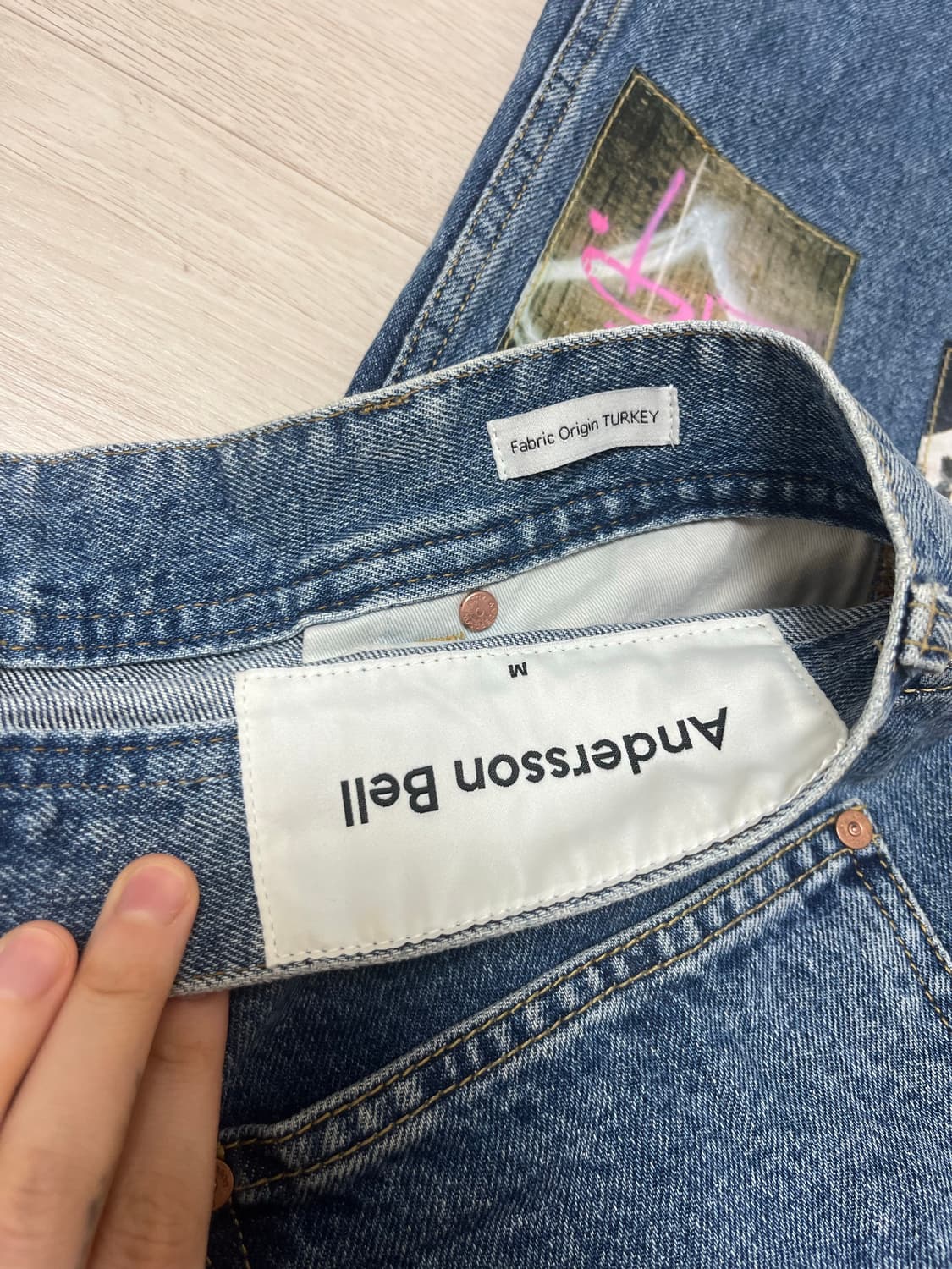 앤더슨벨 Andersson Bell 패치 데님 청바지 팬츠 상품이미지4