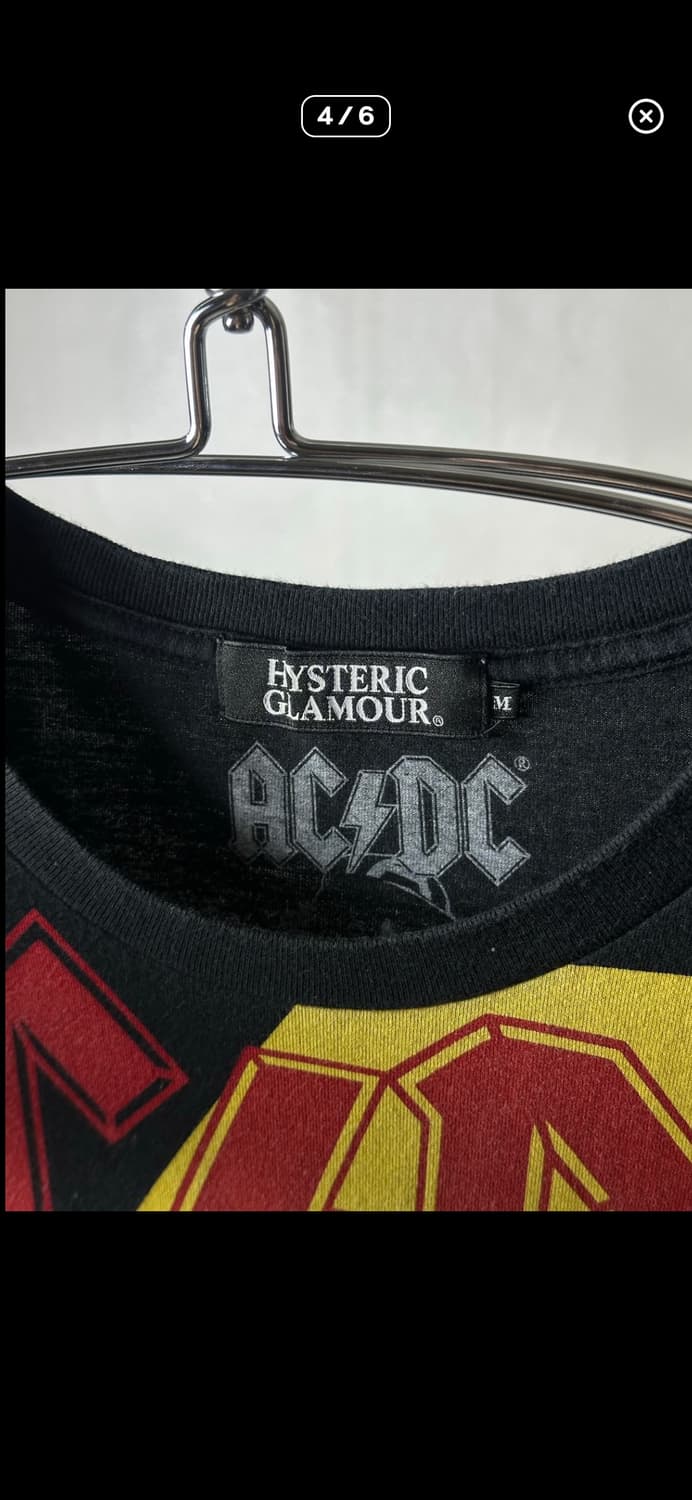 히스테릭글래머 x acdc 콜라보 반팔티셔츠  상품이미지3