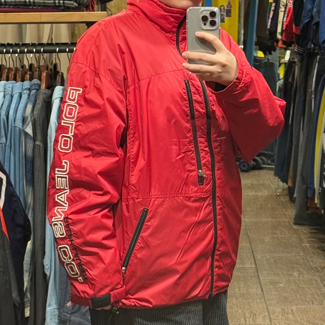 [HI] 폴로 바람막이 레드 상품이미지3