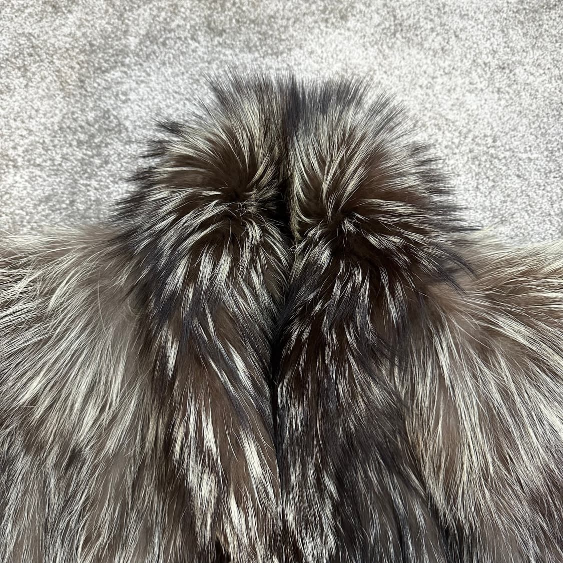 브라운 실버 사가폭스 퍼자켓L 상품이미지4