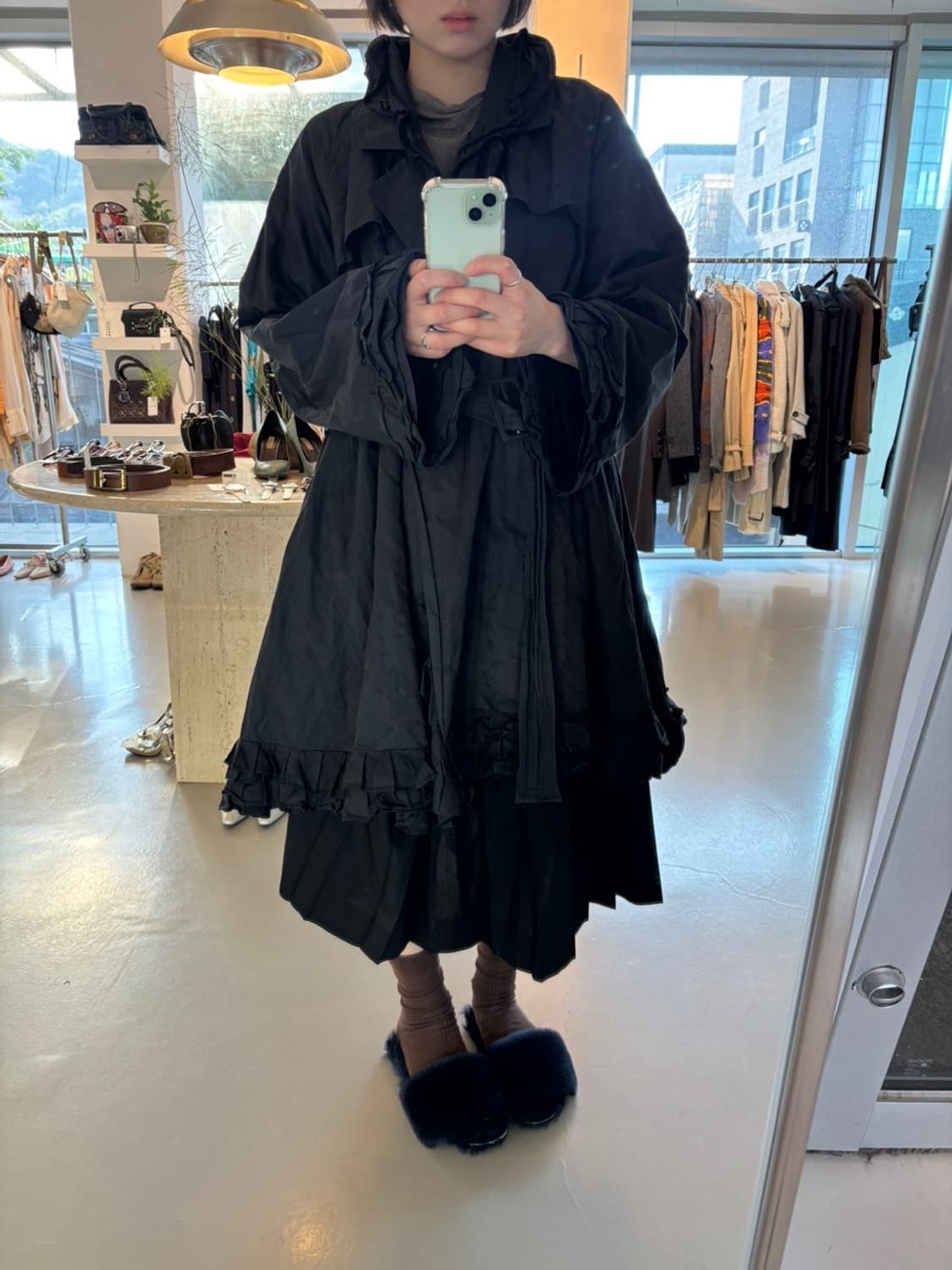 Christian Lacroix Ruffle Trench Coat 상품이미지1