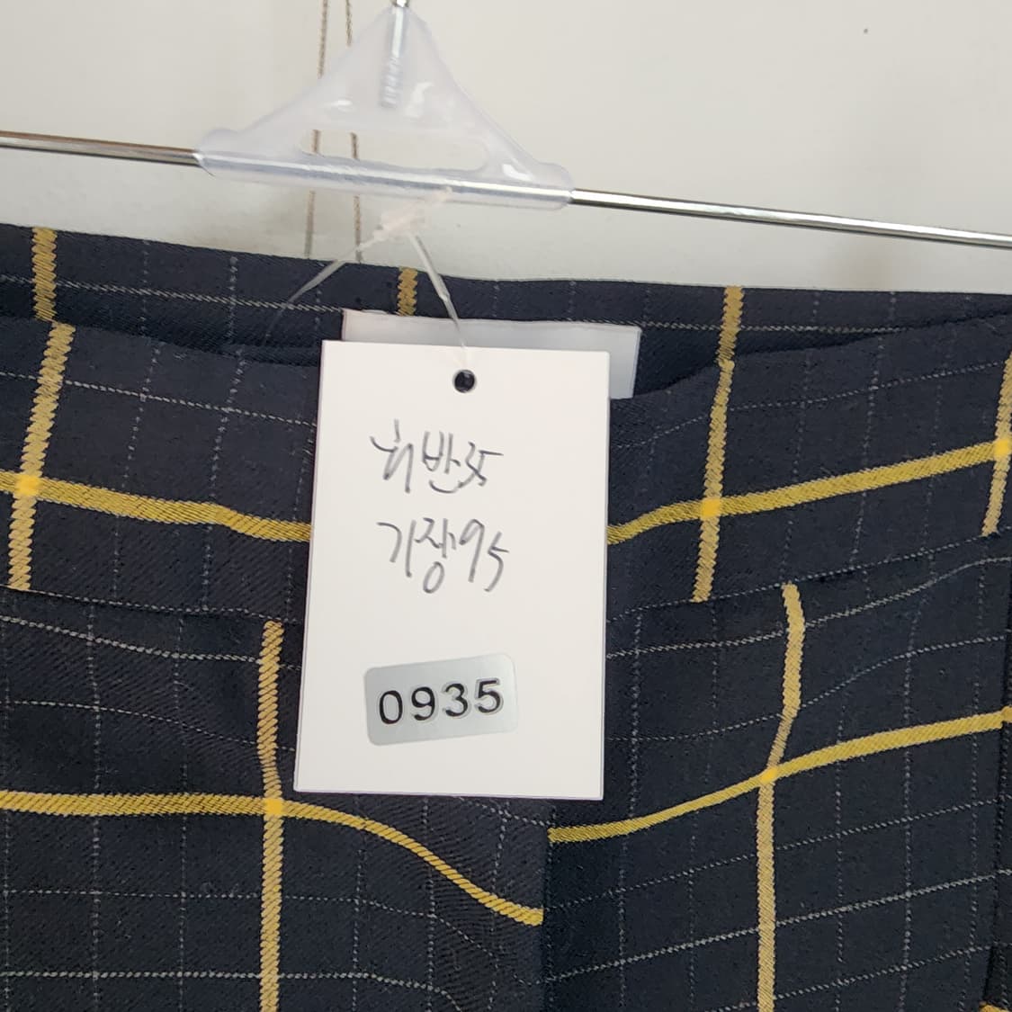 빔바이룰라 블랙/골드 체크무늬 바지 상품이미지10