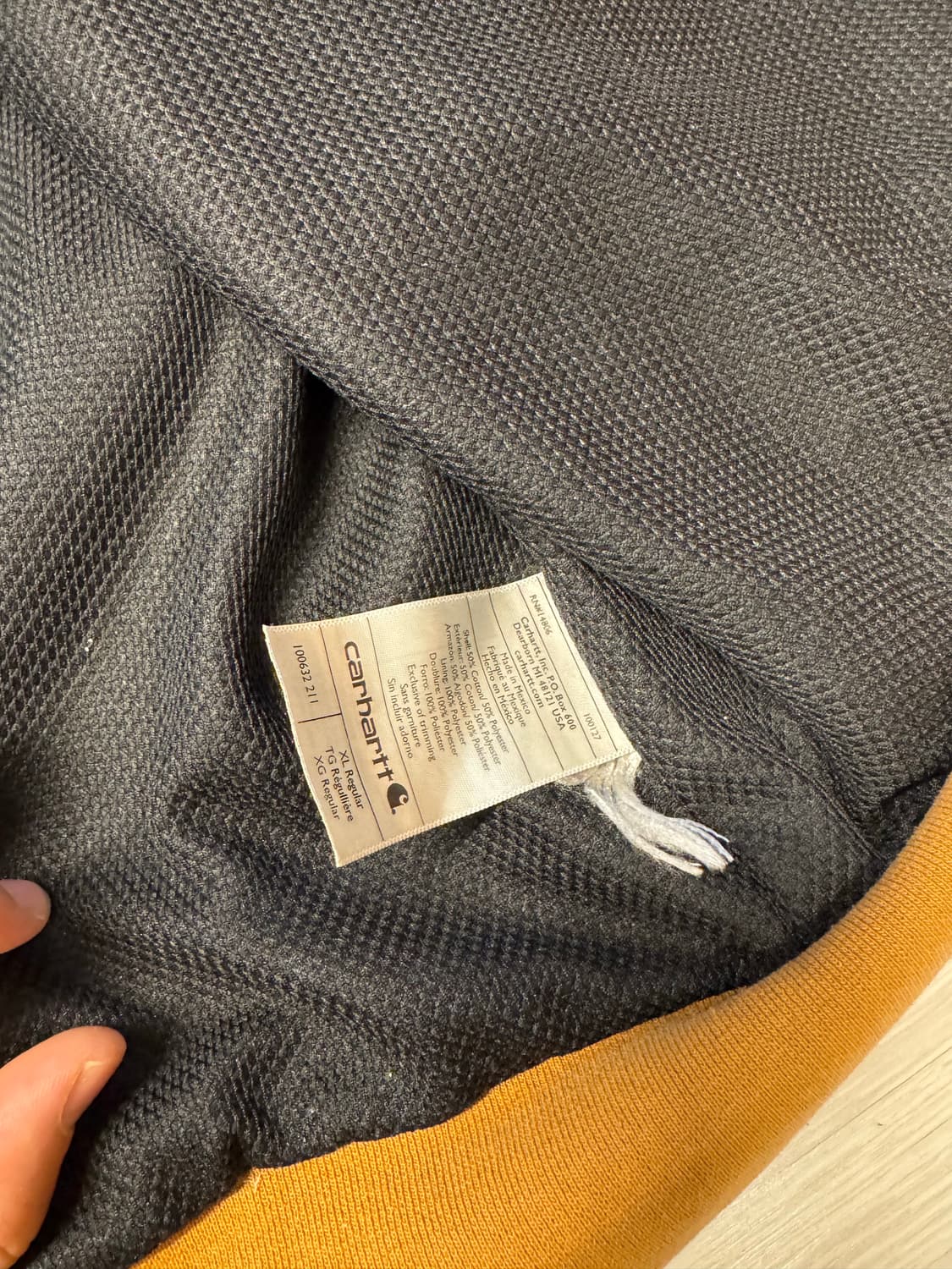 칼하트 써멀 후드집업 XL 된장색 상품이미지3