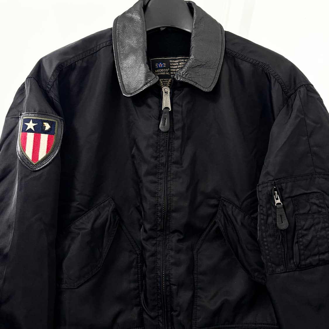 Ameco 아메코 레더카라 MA-1 자켓 상품이미지6